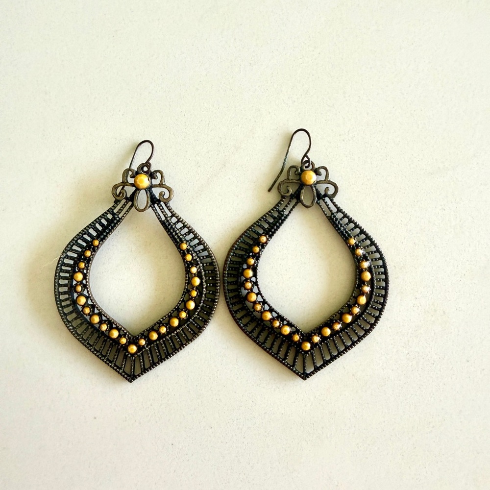 Metal Drop Earrings